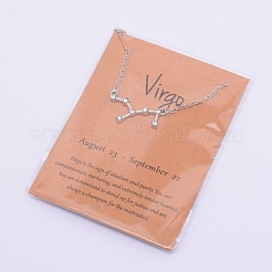 Colliers pendentifs en alliage de strass&nbsp;NJEW-WH0007-02H