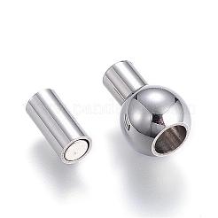 Fermoirs magnétiques en acier inoxydable 304 résistant au ternissement avec emembouts collées&nbsp;STAS-D159-37