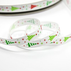 Natale stampato nastro del grosgrain per Natale pacchetto regalo&nbsp;SRIB-D011-9mm-02