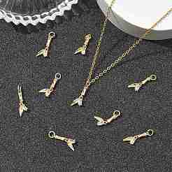 Pendentifs en laiton Shegrace avec micro-pavé de zircone cubique transparente&nbsp;XGRQ4N099-712G