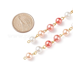 Catena di perle di vetro fatta a mano&nbsp;AJEW-JB01134-04