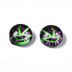 Cabochons di vetro&nbsp;GLAA-WH0030-01