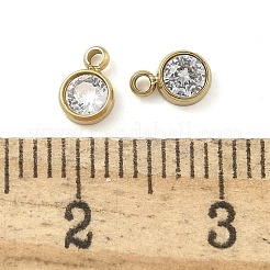 Pendentifs en acier inoxydable 304 avec micro-pavé de zircone cubique et placage ionique (IP)&nbsp;STAS-B075-12G