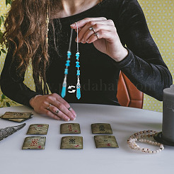 5 pendentif décoratif en alliage et pierres précieuses naturelles et synthétiques&nbsp;PALLOY-GA00035