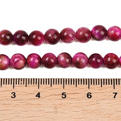 Hilos de cuentas de ojo de tigre naturales de grado AB&nbsp;G-F591-18-6mm-05