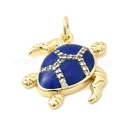 Pendenti in zirconi cubici trasparenti in micro pavè di ottone&nbsp;KK-Z160-18G-01
