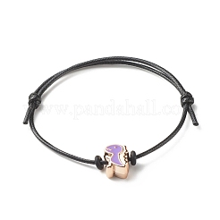 Bracciale con cordino regolabile perline smaltate acriliche dinosauro per ragazze adolescenti&nbsp;BJEW-JB07048