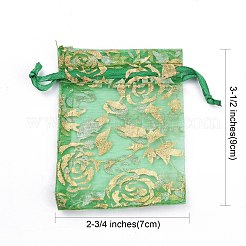 Gedruckt Organza Beutel&nbsp;OP-R024-7x9-M