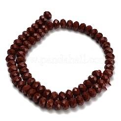 Chapelets de perles en jaspe rouge naturel&nbsp;G-Z111-A12-02