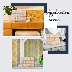 Präsentationsständer für Ohrringe aus synthetischem Holz&nbsp;EDIS-WH0015-04