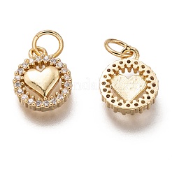Messing micro pave klar zirkonia charme&nbsp;ZIRC-C020-66G