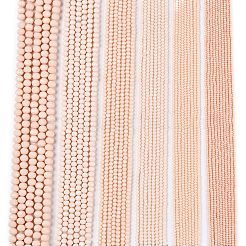 Opaque couleur unie imitation jade perles de verre brins&nbsp;EGLA-A044-P2mm-D05