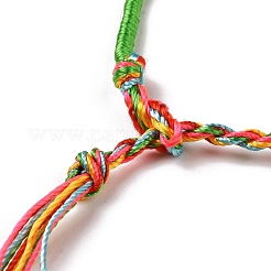 Armband aus geflochtener Polyesterschnur&nbsp;X-BJEW-I306-01B