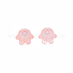 Cappucci di perline in acrilico imitazione gelatina a 6 petalo&nbsp;JACR-T002-02I