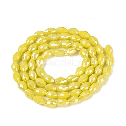 Chapelets de perles en verre opaque de couleur unie&nbsp;LS-GL-N002-01A-B02