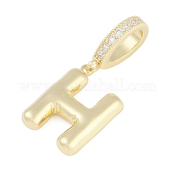 Pendenti in zirconi cubici trasparenti in micro pavè di ottone&nbsp;KK-M289-01H-G