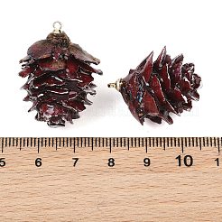 Pendentifs en résine époxy et pommes de pin séchées&nbsp;RE-CBAAE94-03G