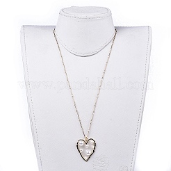 Collane con pendente in resina epossidica&nbsp;NJEW-JN02494-05