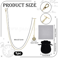 Pendentifs en alliage de style tibétain avec boussole&nbsp;HJEW-PH02439