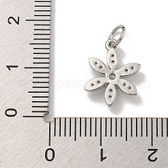 Placcatura a cremagliera in ottone micro pavé di ciondoli con zirconi chiari&nbsp;KK-U030-19P