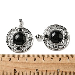 Natürlichen Obsidian Anhänger&nbsp;G-Q158-03Q
