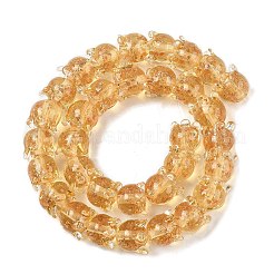 Brins de perles de lampadaire en sable doré&nbsp;LAMP-P069-02A-08