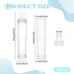 60 tubo di perline di plastica&nbsp;CON-BC0008-21
