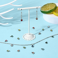 20 pz 303 ciondoli in strass in acciaio inossidabile&nbsp;STAS-YW0001-17