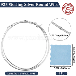1.5 m de fil d'argent sterling ultra-doux 925&nbsp;STER-BBC0008-85D