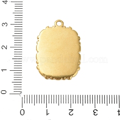304 Edelstahl-Emaille-Anhänger&nbsp;STAS-K303-02B-G