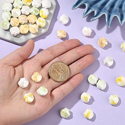 40 Stück handgefertigte Porzellanperlen in Muschelform&nbsp;PORC-YW0001-20