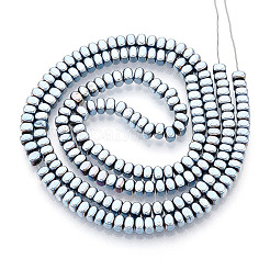 Brins de perles d'hématite non magnétiques synthétiques galvanisées&nbsp;G-T139-61C