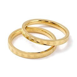 Ionenplattierung (IP) 304 Edelstahl Polierfingerringe&nbsp;RJEW-G298-07G
