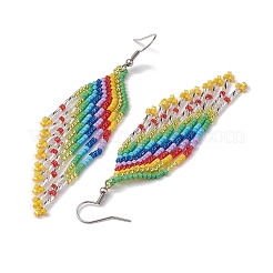 Boho 304 Edelstahl mit Glas-Ohrstecker&nbsp;EJEW-MZ00177
