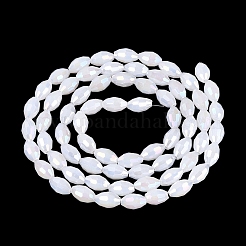 Chapelets de perles en verre d'imitation jade électrolytique&nbsp;GL-N002-01A-C02