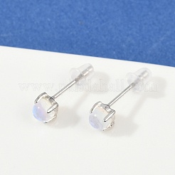 Anlaufschutz 925 Sterling Silber Ohrstecker&nbsp;EJEW-M202-01