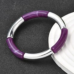 Stretcharmbänder aus beschichteten Harzperlen für Damen&nbsp;BJEW-P374-01P