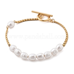 304 Edelstahl Boston Link Ketten Armbänder für Damen&nbsp;BJEW-C089-10G