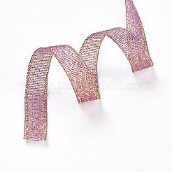 Ruban d'organza polyester&nbsp;ORIB-WH0003-01
