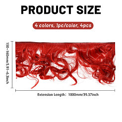 Perruque de poupée pp cheveux longs et bouclés&nbsp;DIY-WH0591-249C-26