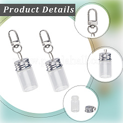 10 Stück Schlüsselanhänger aus Glasflasche&nbsp;KEYC-SC0001-56