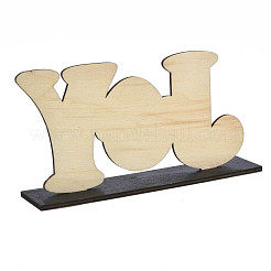 Décorations d'affichage de table en bois&nbsp;WOOD-N005-74