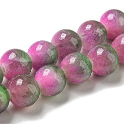 Chapelets de perles en jade blanc naturel teinté&nbsp;G-F764-02C