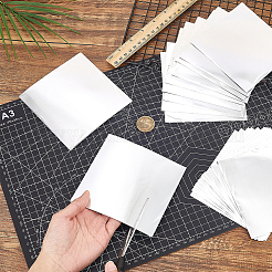 100 Blatt quadratisches Stanniolpapier für Bastelgravuren&nbsp;DIY-WH0671-354A