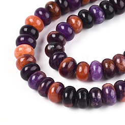 Halloween-Thema gefärbte natürliche weiße Jadeperlenstränge&nbsp;X-G-N350-01A-01