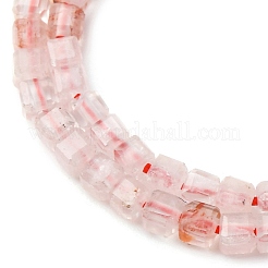 Natürliche eisenhaltige Quarzperlenstränge&nbsp;G-B142-C01-2x2mm