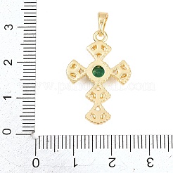 Ottone micro spianare pendenti zirconi&nbsp;KK-H273-13G
