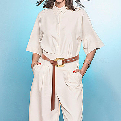 1 ceinture à nœud en cuir de vache pour femme&nbsp;AJEW-CL0003-42A