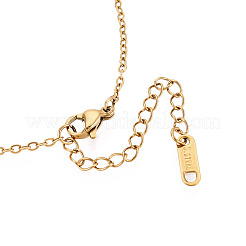 Collares colgantes de acero inoxidable 304&nbsp;NJEW-T018-56G