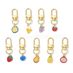 9 pz 9 stili in lega di smalto frutta ciondolo decorazioni&nbsp;HJEW-JM03910